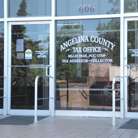 ANGELINA COUNTY TAX ASSESSOR-COLLECTOR’S OFFICE - Lufkin TX - Hours ...