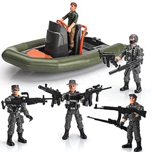 Buy LC JoyCre 6PCS Army Submarine Toys for Boys Soldiers Action Figures ...