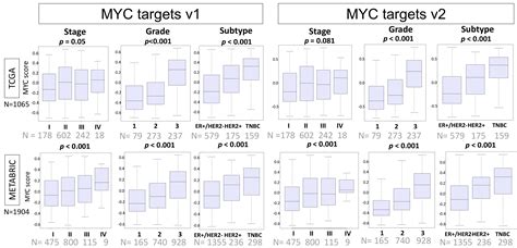 MYC Targets Scores Are Associated with Cancer Aggressiveness and Poor ...