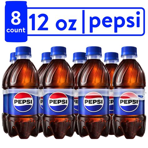 Pepsi, Aspartame Free Original Cola Soda Pop, 12 fl oz Bottles, 8 Pack ...