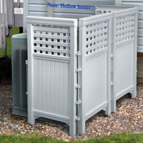 Buy Made-In-USA White UV Resistant 4-panel Resin Outdoor Privacy Screen ...