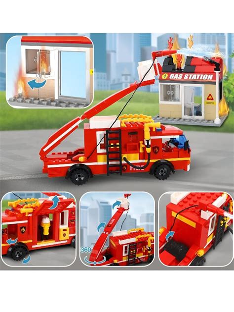 Building Blocks Fire Truck Toy for Kids - Creative Construction Set (TV ...