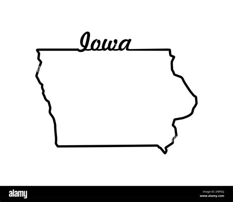 State Of Iowa Map Outline at Elijah Gary blog