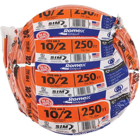 Romex 250 Ft. 10/2 Solid Orange NMW/G Electrical Wire | Do it Best