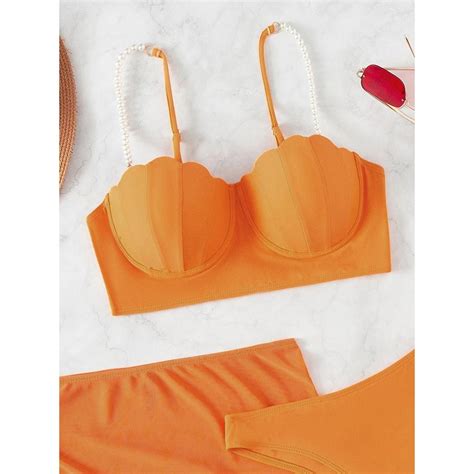 Sexy 3 Piece Bikinis Set Women Swimsuit with Skirt Swimwear Women Push ...