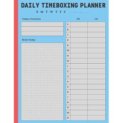 Buy Daily Timeboxing Planner: Hourly Productivity Planner / Timeboxing ...