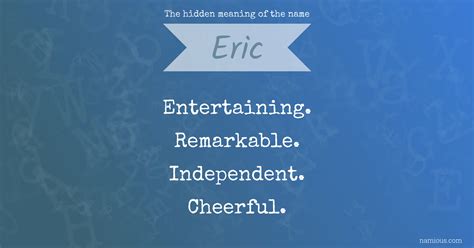 The hidden meaning of the name Eric | Namious