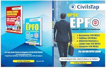 Buy UPSC EPFO EO/AO/APFC Exam Guide 2025 | Complete Preparation Book ...