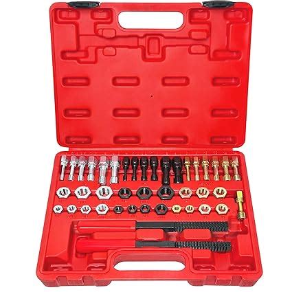 Thread Chaser Set 42Pcs, Thread Repair Kit Includes 21 Rethreading Dies ...