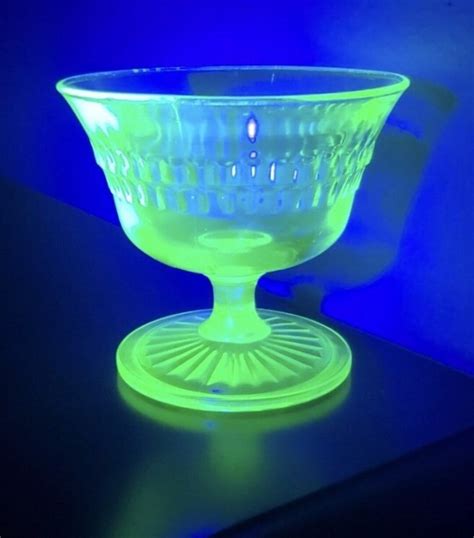 Radioactive UV Reactive Glass Uranium Green Glow in the Dark Cup Clear ...