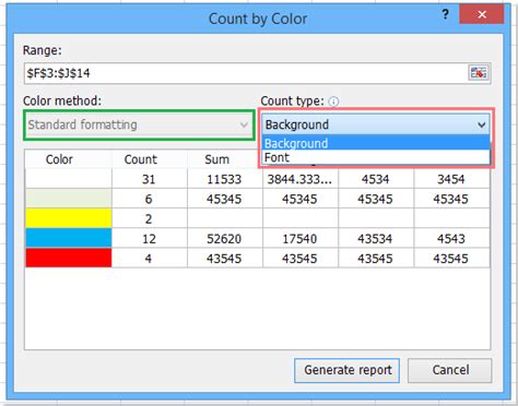 How to Count Coloured Row Using Conditional Formatting 的图像结果