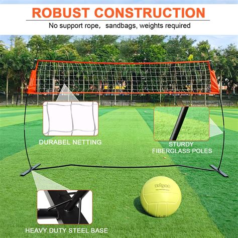 Snapklik.com : 12FT Portable Volleyball Training Net For Hitting Or ...
