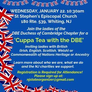A Cuppa Tea with the DBE , St. Stephens Episcopal Church, Manchester ...