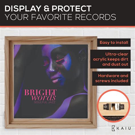 Buy KAIU Vinyl Record Frame – Solid Wood Album Frames for Vinyl Records ...