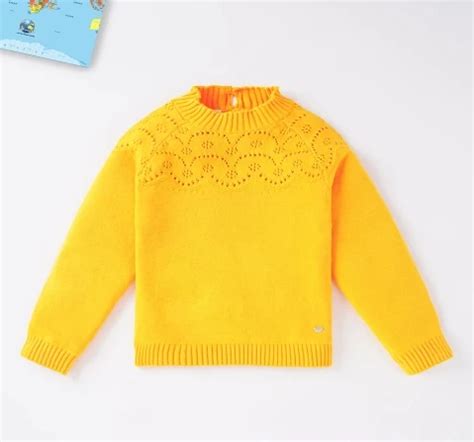 Ed-a-Mamma Sustainable Girls Solid Sweater