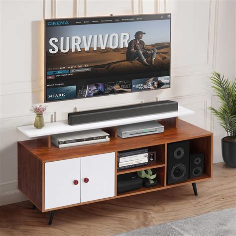 ABOUT SPACE TV Unit - Engineered Wood DIY TV Stand with Cable Hole ...
