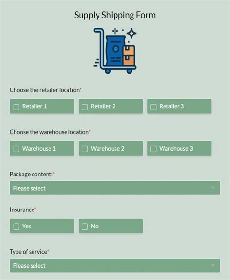 Image result for Shipping Order Form