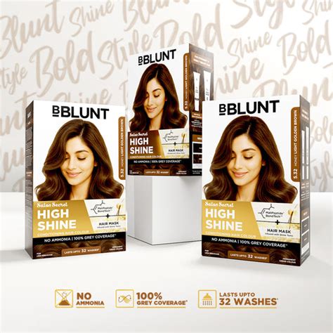 High Shine Conditioning Hair Colour - Honey Light Golden Brown (Shade ...