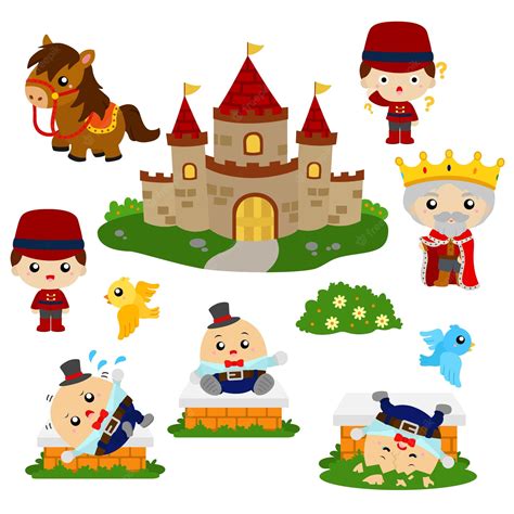 Humpty Dumpty Nursery Rhyme Digital Clipart - Set of 14 - Instant ...