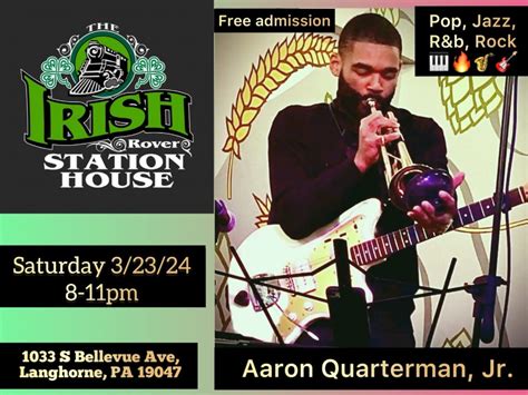 Qman Live March Show at Irish Rover Station House!, Irish Rover Station ...