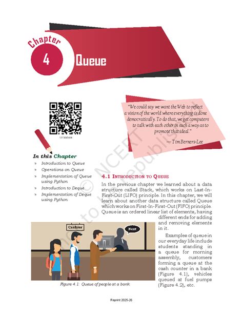 Image result for Computer Science Chapter Queue Class 12