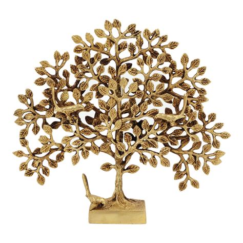 Jaszz Art Birds Tree Kalpavriksha Brass Tree