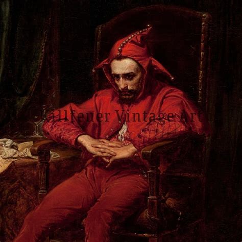 Sad Clown Art Print, Vintage Clown Painting, Stanczyk, Vintage Circus ...