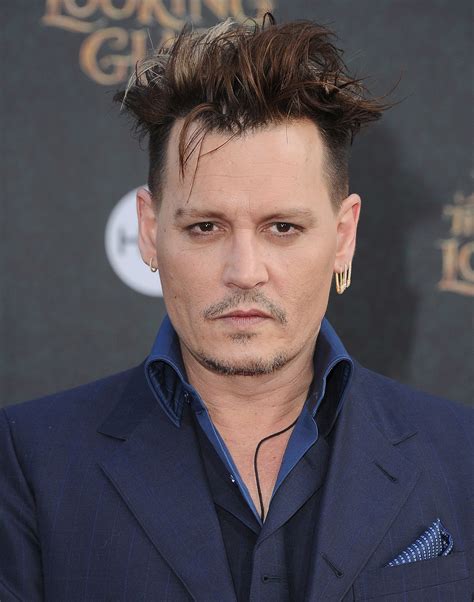 Johnny Depp Short Back And Sides Hairstyle 14 Crazy Johnny Depp