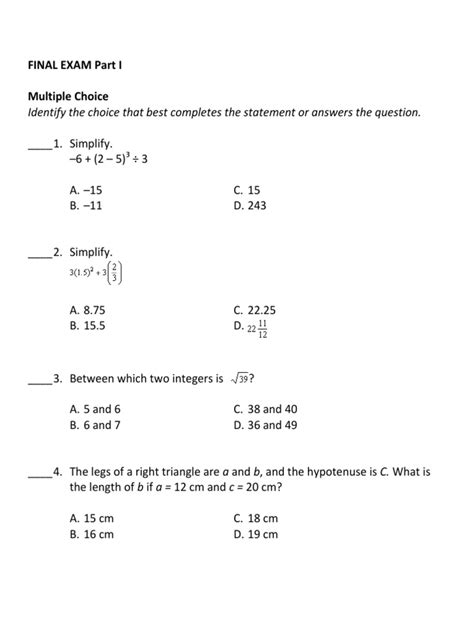 Image result for Math 6th Grade Questions