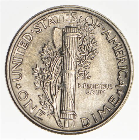 Ch AU/Unc 1944 Mercury Liberty Dime - 90% Silver - High Grade ...