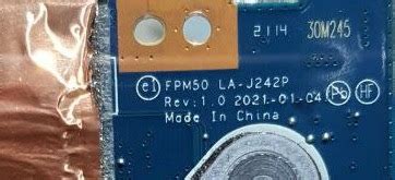 FPM50 LA-J242P REV 1.0 BIOS dump | HP ZBook Studio G7 - Indiafix