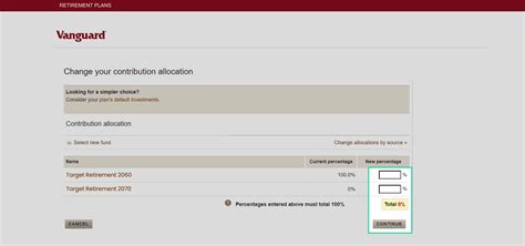 How to make changes to your Vanguard 401(k) portfolio – Capitalize