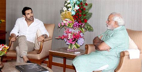 Noted Film Actor John Abraham pays a courtesy visit to Shri Modi