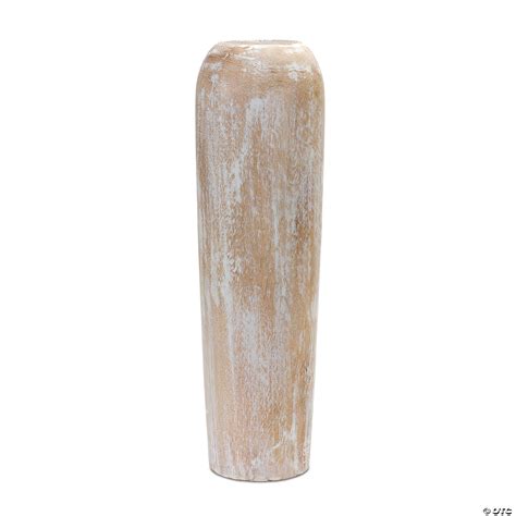 Wood Floor Vase 23.5"H Wood | Oriental Trading