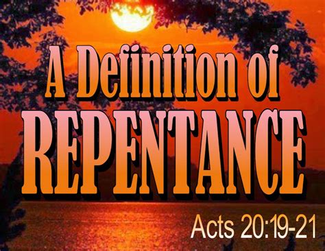 MaxEvangel: A Definition of Repentance!