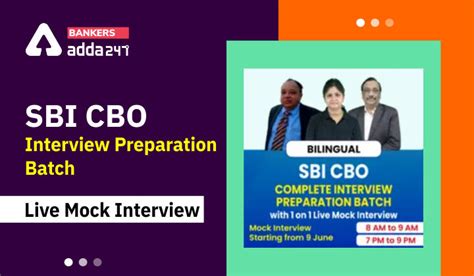 SBI CBO Interview Preparation Batch- Live Mock Interview
