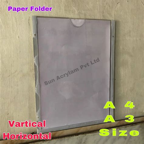 Acrylic Paper Holder - Acrylic Washroom Checklist Holder from Ahmedabad