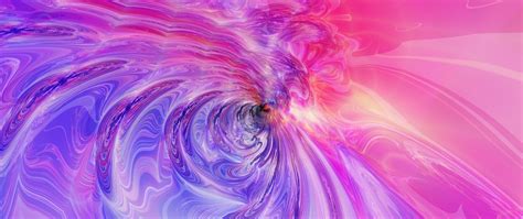 Download wallpaper 2560x1080 liquid, waves, abstraction, purple dual ...