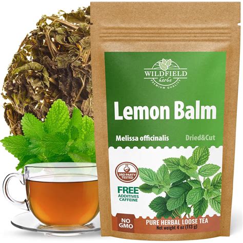Amazon.com : 4 oz. Dried Lemon Balm Herb Frontier Loose Lemon Balm Tea ...