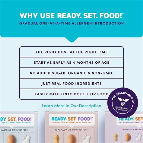 Ready Set Food | Early Allergen Introduction Mix-ins for Babies 4+ Mo ...
