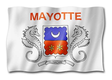 Drapeau de Mayotte Territoires d'outre-mer français | Photo Premium