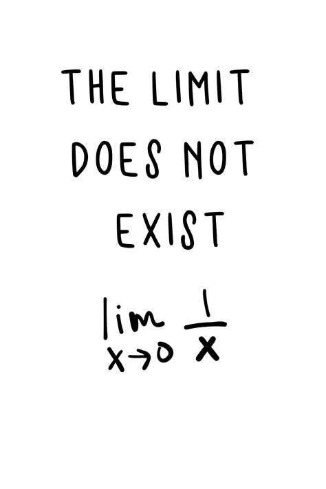 The Limit Does Not Exist