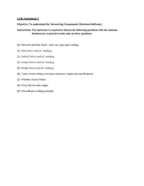 Assignment 2 - Students are required to make note on these questions ...