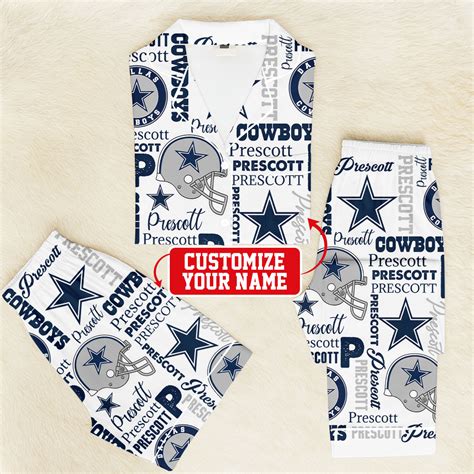 Dallas Cowboys Pajamas Custom Name - 12sporty
