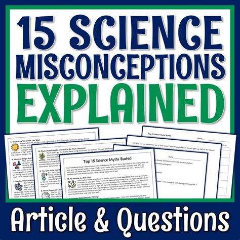 Misconceptions in Science Reading & Worksheet - Flying Colors Science