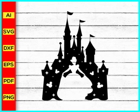 Disney Princess Castle Silhouette Png