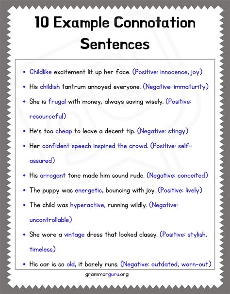 Connotation Word Examples 的图像结果