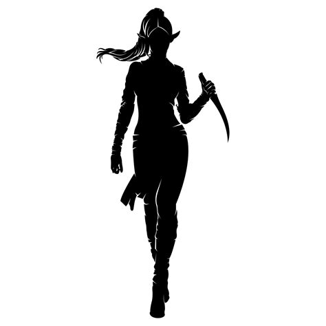 Simple character silhouette design 14909829 Vector Art at Vecteezy