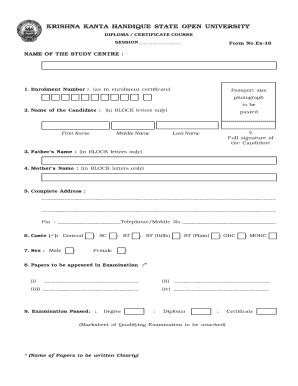 Fillable Online kkhsou APPLICATION FORM FOR POLICE CLEARANCE ...