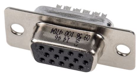 09561004704 HARTING | HARTING 15 Way Cable Mount D-sub Connector Socket ...